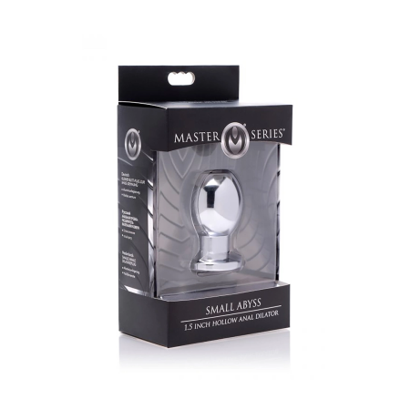 XR Brands Small Abyss Metal Hollow Dilator Plug - Compact Size