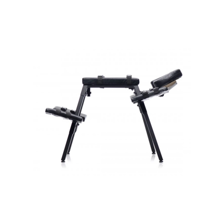 XR Brands Obedience Adjustable Steel Intimate Furniture Bench Black