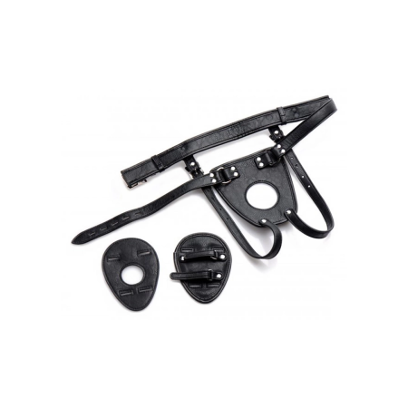 XR Brands Ass Holster Adjustable Harness for Anal Accessories Black