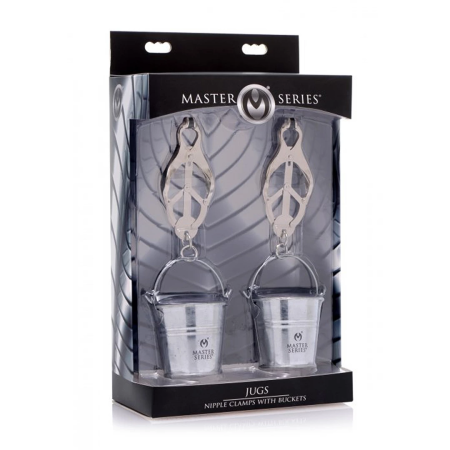 Jugs Adjustable Nipple Clamps with Hanging Buckets - Stainless Steel System