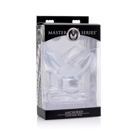 XR Brands Master Series Anchored Clear Expanding Plug 3.75"