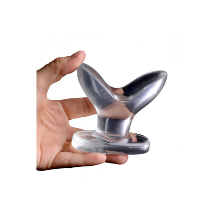 XR Brands Master Series Anchored Clear Expanding Plug 3.75"