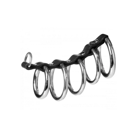 XR Brands Gates of Hell Model - Five-Ring Stainless Steel System
