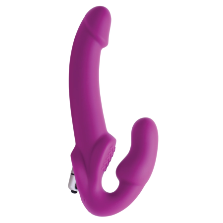 Evoke Strapless Vibrating Silicone Intimate Device Purple