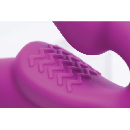 Evoke Strapless Vibrating Silicone Intimate Device Purple