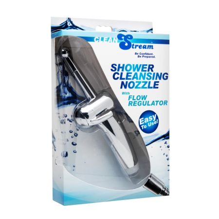 CleanStream Shower Cleaning Nozzle with Adjustable Flow Controller