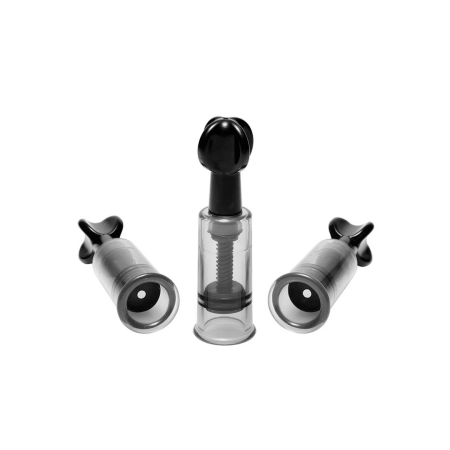 Fusion Triple Suction Cups Black Set - Adjustable Intimate System