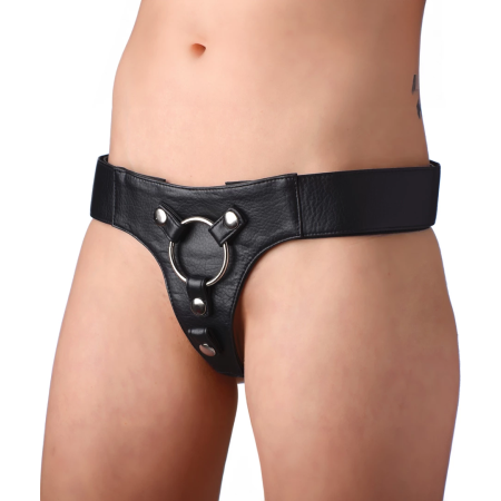 Strap U Domina Wide Belt Adjustable Harness Black up to 60" Waist