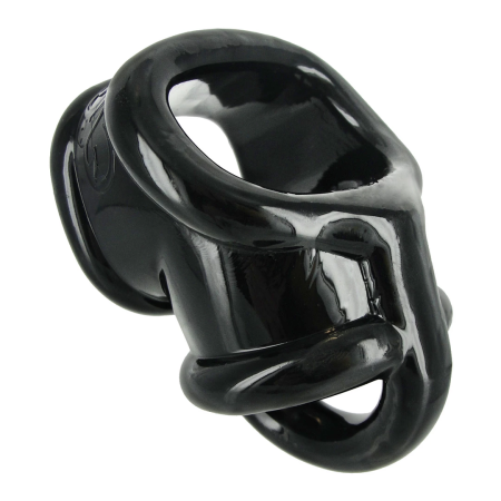 Annex TPR Chastity Cage System with Anatomical Divider, Black