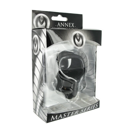 Annex TPR Chastity Cage System with Anatomical Divider, Black