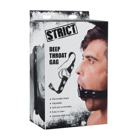 Master Series Deep Throat Gag Stainless Steel Adjustable Ring System
