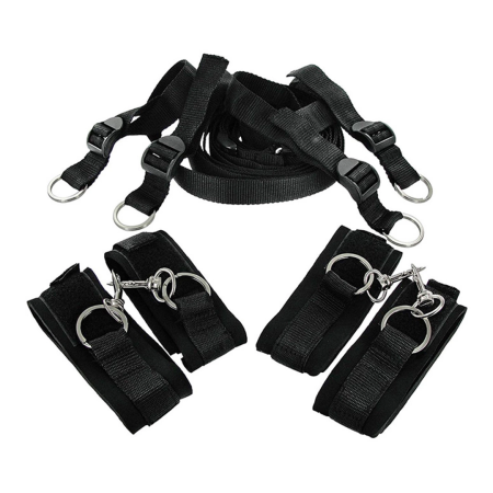 Frisky Adjustable Bed Restraint System Black Universal Fit 811847014286
