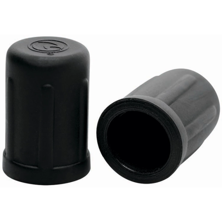 XR Brands Viper Nipple Suction Cups Black TPE 1.5" Compact Design