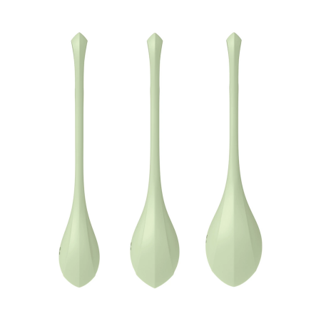 Satisfyer  Yoni Power 2 Pelvic Floor Training Set, Silicone, Green