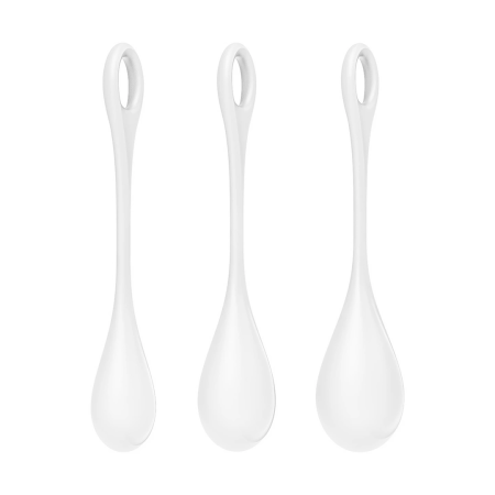 Fun Factory Yoni Power 1 Kegel Ball Set - Pelvic Floor Trainer, White/Red