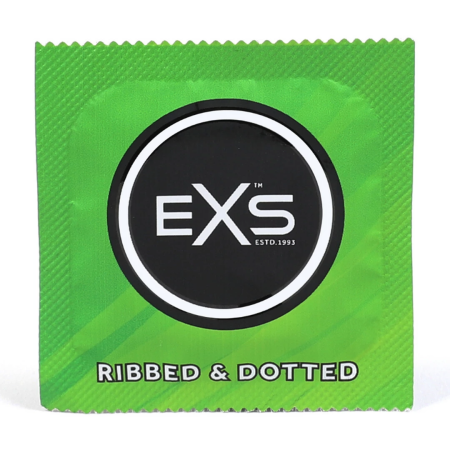 EXS Ribbed & Dotted Latex 56mm Textured Protection 48-Pack