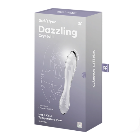 Dazzling Crystal 1 Transparent Glass Intimate Massager by You2Toys