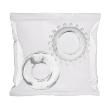 Blush Performance C-Ring Set 2-Pack Clear TPE - 50 Bulk Refill Pieces