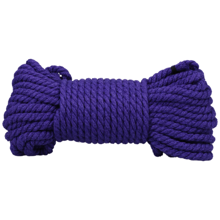 Bind and Tie 6mm Hemp Rope 15m Violet - Durable & Flexible Design