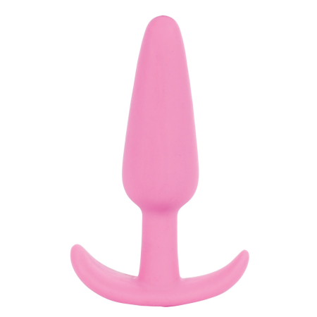 Doc Johnson Naughty Silicone Plug Medium Pink 3.5" Anatomical Shape