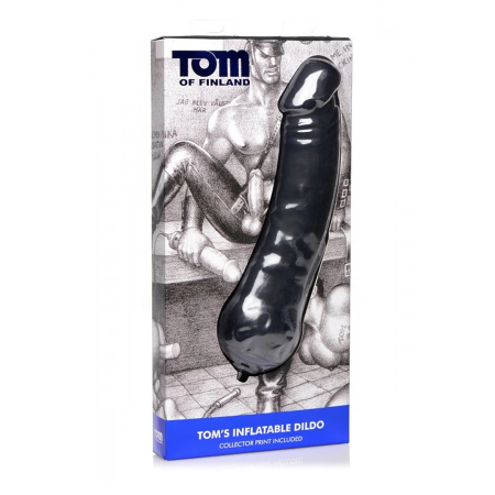 Toms Inflatable Silicone Intimate System 33.7 cm Black Adjustable Size