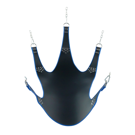 Avanua Leather Sling Blue Trim 5 Attachment Points 113x122cm