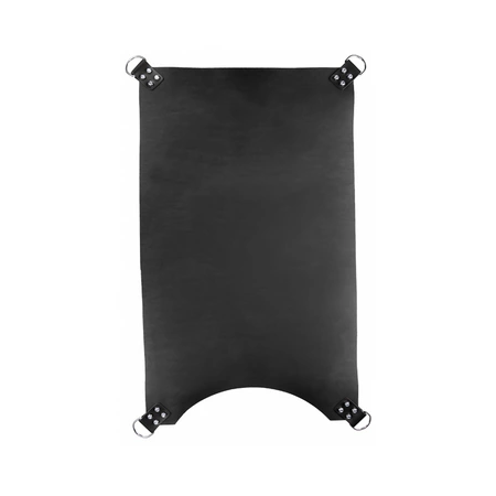Mister B Leather Sling 4-Point Black - Premium Rectangular Support 100x62cm