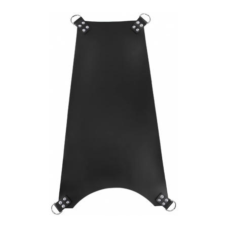 Mister B Leather Support Sling 4-Point, Black, Adjustable, 100x60x35cm