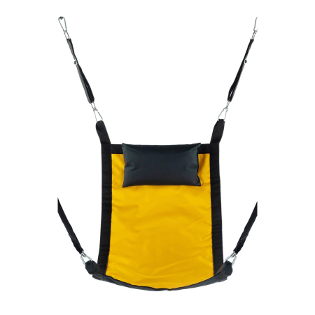 SenzaCare Rectangular Canvas Support Sling 4-Point, Yellow, Polyester