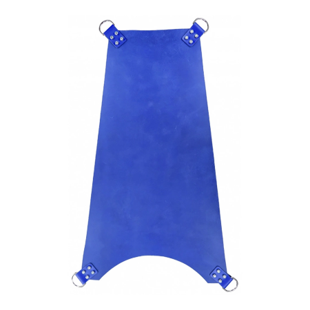 BlueLion Leather Sling 4-Point Adjustable, Genuine Cowhide, 100cm, Blue