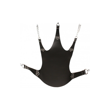 Kiotos Leather Sling 5-Point Suspension System, Black, 113x122cm