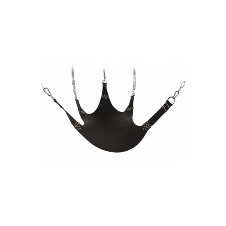 Kiotos Leather Sling 5-Point Suspension System, Black, 113x122cm