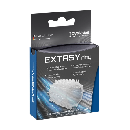 JOYDIVISION EXTASYring Elastic Support Ring with Stimulating Texture Clear