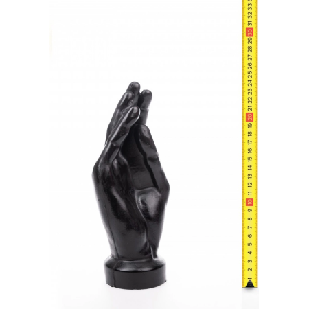 Hung System Hello Hand-Shaped Plug 23.7 cm x 9 cm Suction Base Black