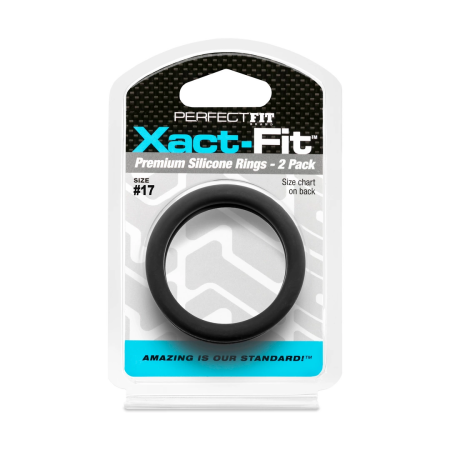 Perfect Fit Xact-Fit Ring Set 2-Pack Size #17 Precision Silicone