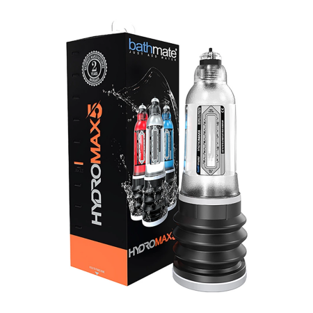 Bathmate HydroXtreme5 Compact Water-Powered Vacuum Trainer, Clear