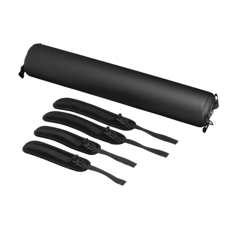 XR Brands Sex Spreader Black - Padded Restraint System with Cuffs