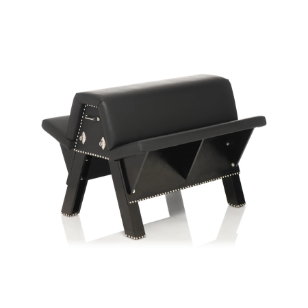 Bareback Submission Horse Black - Classic Restraint Bench, Vegan Leather