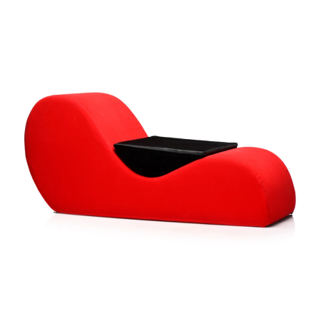 XR Brands Love Couch Red - Ergonomic Intimate Lounge Chair, Faux Suede