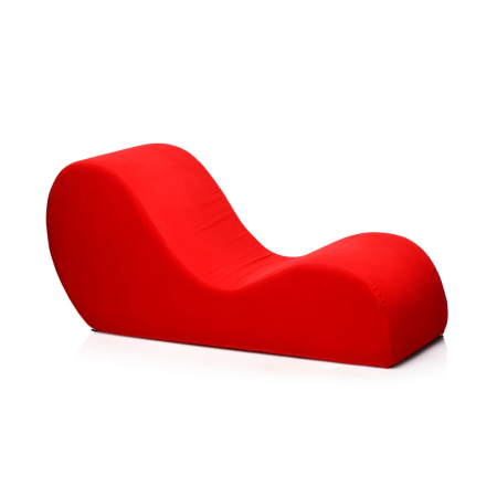 XR Brands Love Couch Red - Ergonomic Intimate Lounge Chair, Faux Suede