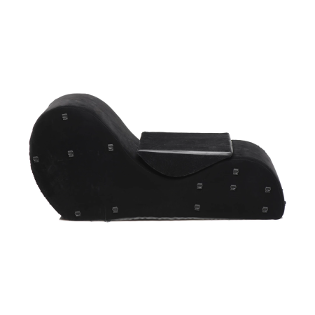 XR Brands Bondage Love Couch Black - High-Density Foam Restraint System