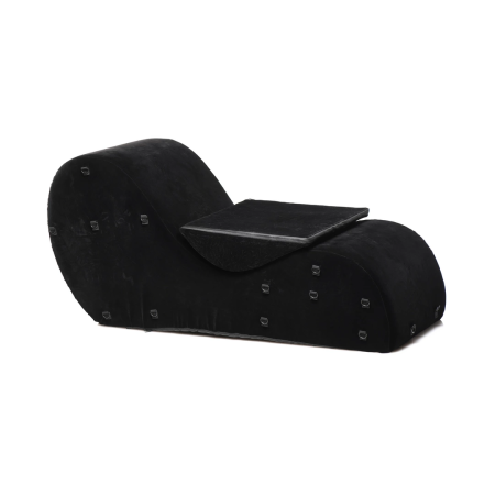 XR Brands Bondage Love Couch Black - High-Density Foam Restraint System