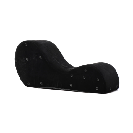 XR Brands Bondage Love Couch Black - High-Density Foam Restraint System