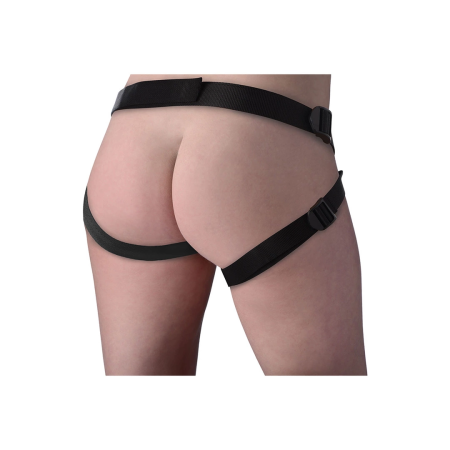 Seducer Silicone System 7" Adjustable Harness Set, Dual Density, Black