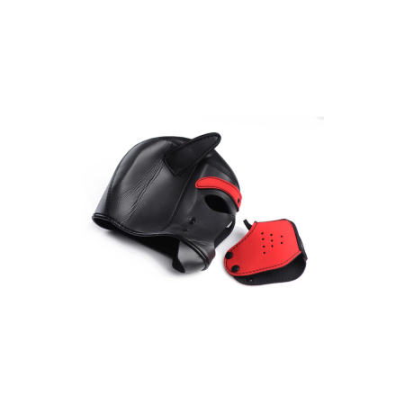 XR Brands Neoprene Puppy Mask Adjustable Black Headgear