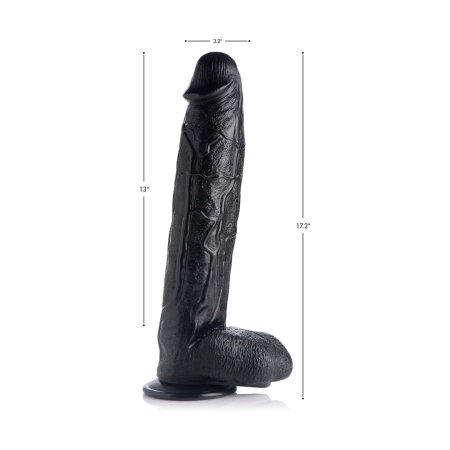 XR Brands Raging Rhino Large Anatomical Model 43cm Black