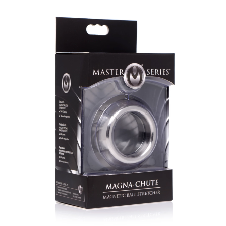 XR Brands Magna-Chute Magnetic Stainless Steel Testicular Ring 8.6oz