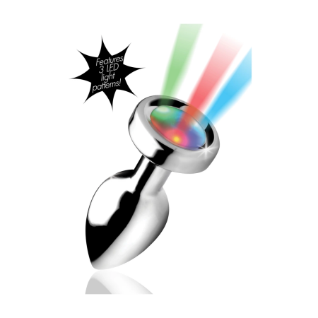 Light Up Small Plug - Metal Intimate Accessory with LED Lighting