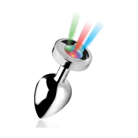 Light Up Metal Plug Large - 3-Pattern LED, Nickel-Free Aluminium