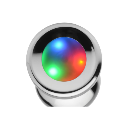 Light Up Metal Plug Large - 3-Pattern LED, Nickel-Free Aluminium